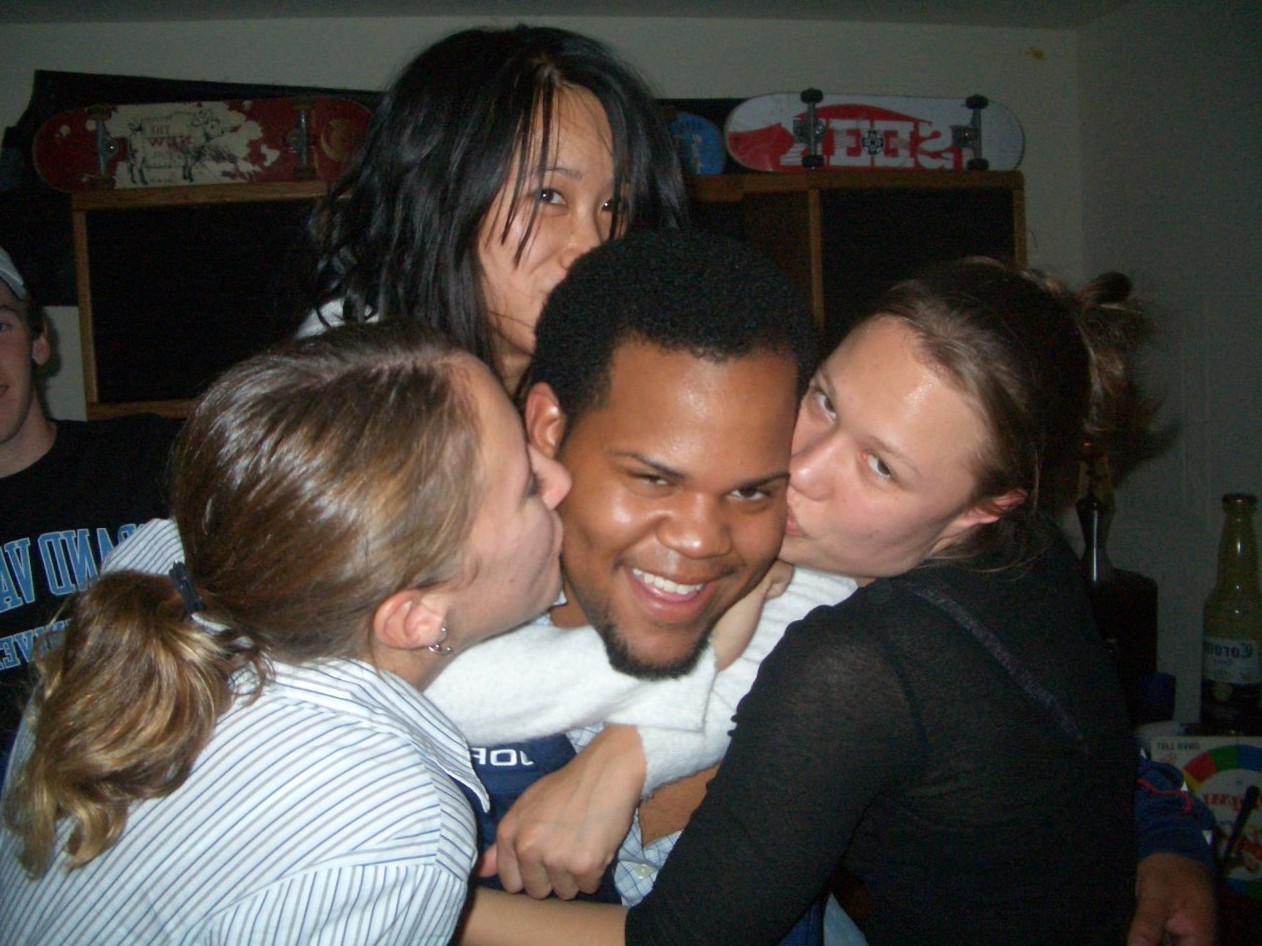 The girls love him...